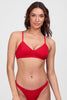 Lisa Bikini Top - Red - Red / XS