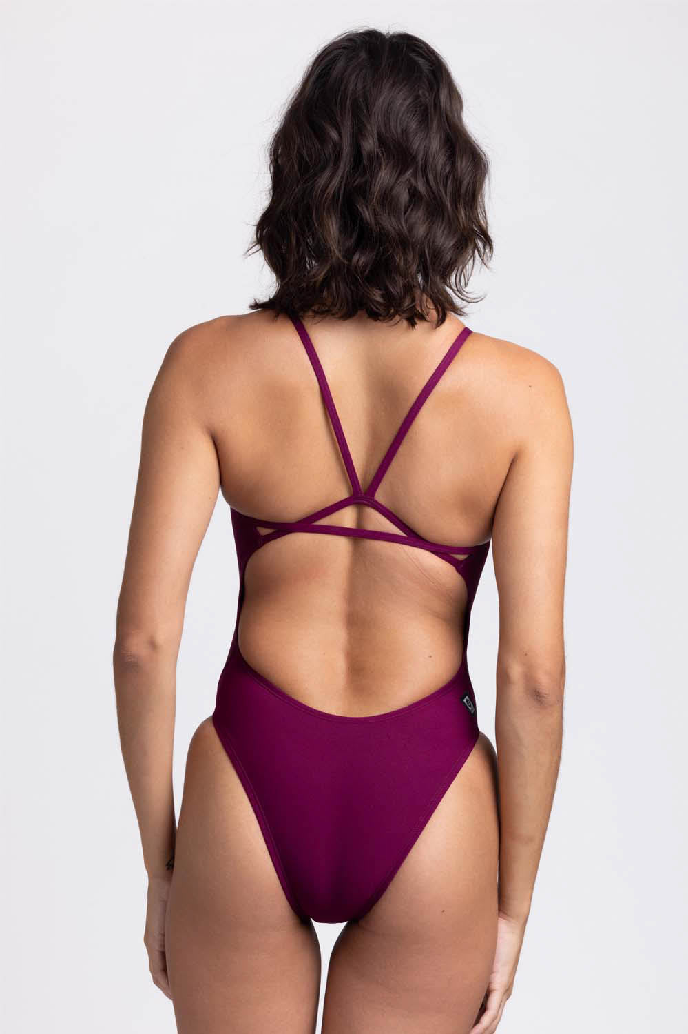 Perry Swim Onesie - Cabernet