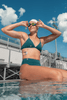 Triangle Bikini Top - Peacock - XS / Peacock
