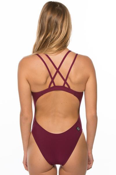 Murray Swim Onesie - Cabernet